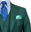 FOREST GREEN 2 BUTTON 3 PIECE SUIT