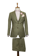 OLIVE LINEN SUIT
