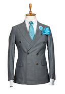 GREY PLAID DOUBLE BREASTED SUIT
