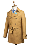 CAMEL DOUBLE BREASTED OVERCOAT