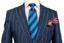 NAVY BLUE WHITE STRIPE SPORT COAT