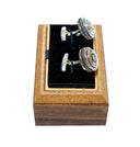 ROUND SILVER CUFFLINK