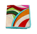TEAL MULTI-COLORED POCKET SQUARE