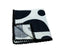 BLACK AND WHITE POCKET SQUARE