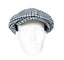 BLUE GREY HOUNDSTOOTH HAT