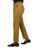 BROWN LINEN TROUSERS