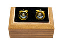 ROUND GOLD PORTAL CUFFLINK