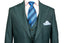 GREEN BASKETWEAVE 3 PIECE SUIT