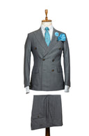 GREY PLAID DOUBLE BREASTED SUIT