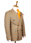 ORANGE PLAID DOUBLE BREASTED SUIT