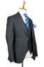 BLACK BLUE BUTTON 3 PIECE SUIT