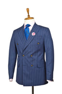 FL NAVY BLUE PINSTRIPE DB SUIT