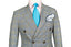 BLUE BLACK PLAID DOUBLE BREASTED SUIT