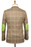 OAT-MILK GREEN PLAID PATCH SPORT COAT