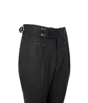 BLACK LINEN TROUSERS