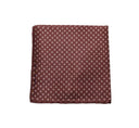 FORGET ME NOT BROWN POCKET SQUARE