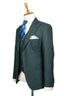 GREEN BASKETWEAVE 3 PIECE SUIT