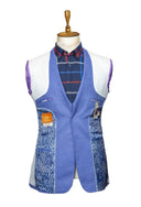 GREY PURPLE LINEN SPORT COAT
